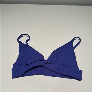 Aerie Women's Purple Textured Bikini top
